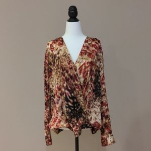 Anne Klein V-Neck Blouse